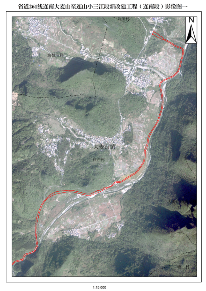 附件：省道S261線連南大麥山至連山小三江段新改建工程（連南段）位置示意圖一.jpg